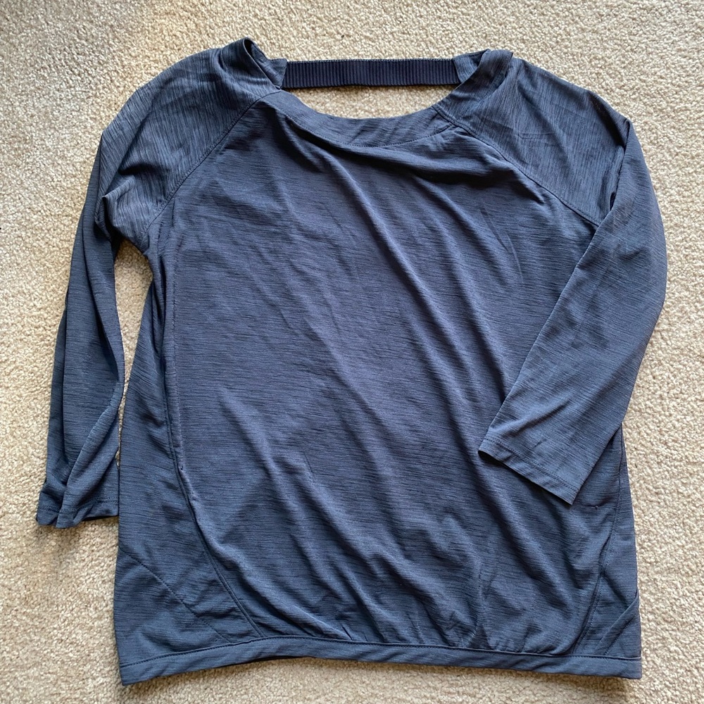 Lightweight Athleta Top with Crossover Back Detail. Size M.